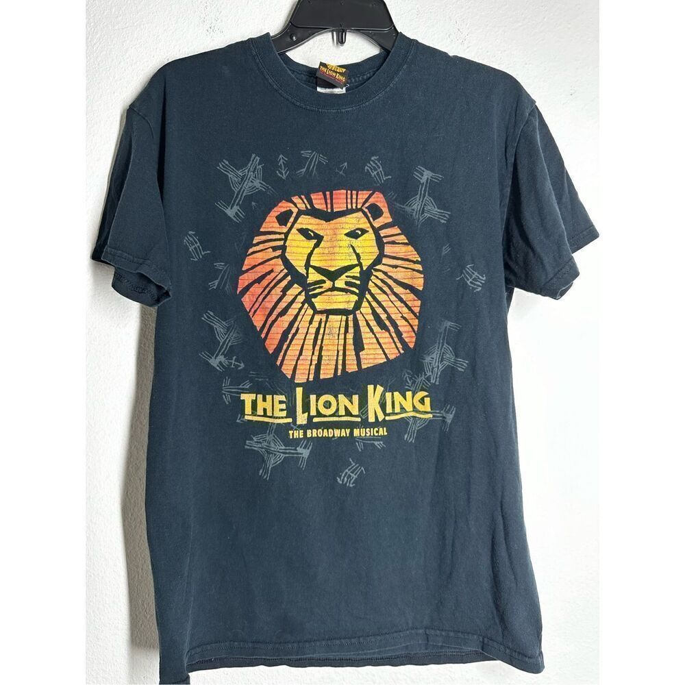The Lion King Shirt Men’s Sz M Black The Broadway Musical Short Sleeve Crew Neck